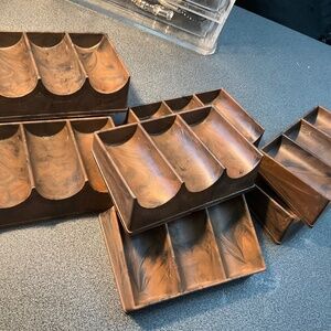 Vintage Chop O Racks Poker Chip Holder or Pan Card Games etc   SET of 8